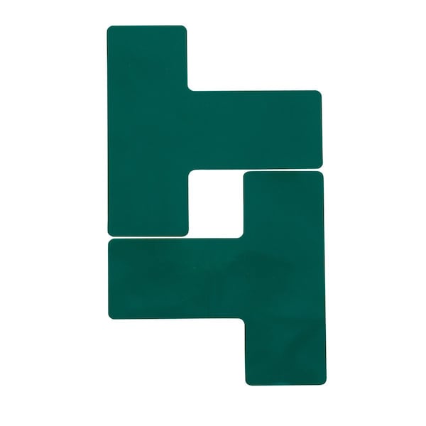 Brady Floor Marking Tape, Vinyl, 10 in W., 10 in L., 0.050 in Thickness, 20 PK 170052 - main